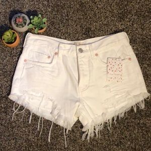 Free People Loving Good Vibrations Cutoffs